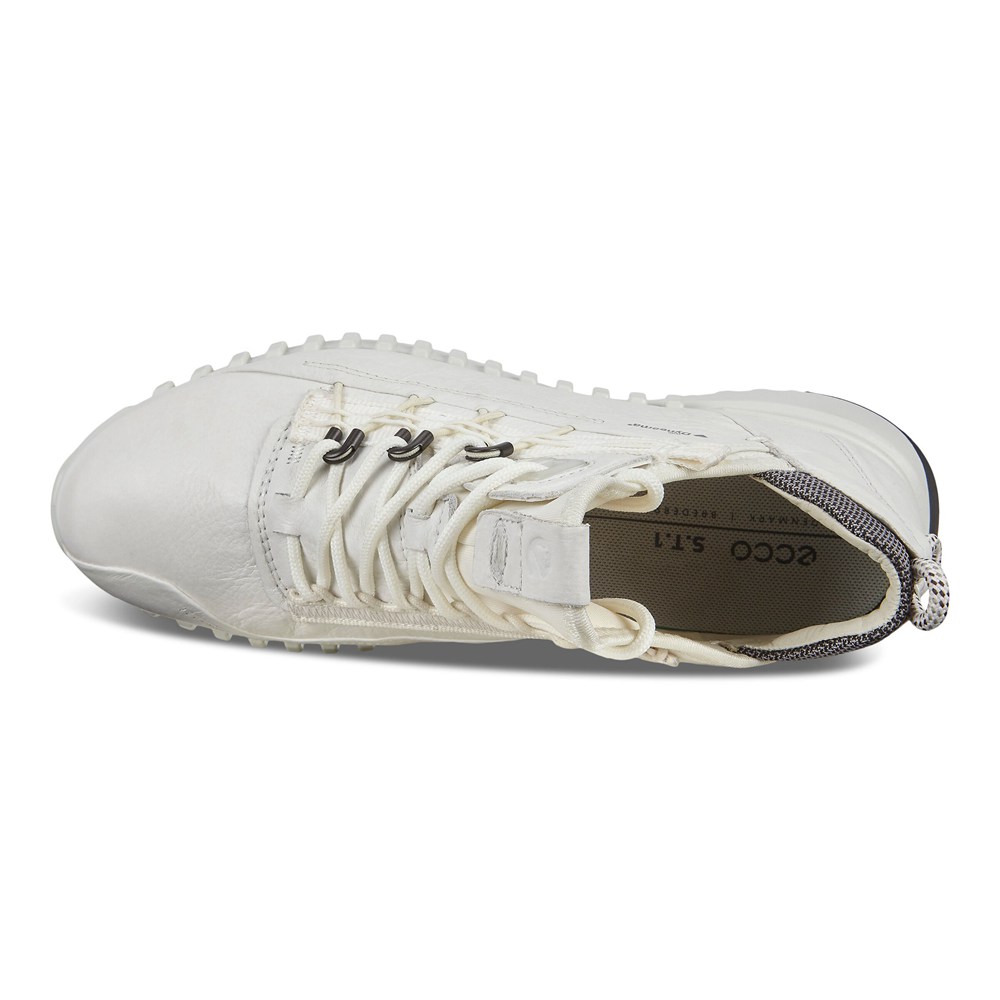 ECCO Womens Sneakers White - Zipflex Low Dyneema - KIM-359241